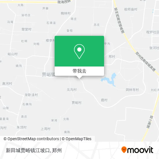 新田城贾峪镇江坡口地图