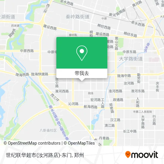 世纪联华超市(汝河路店)-东门地图