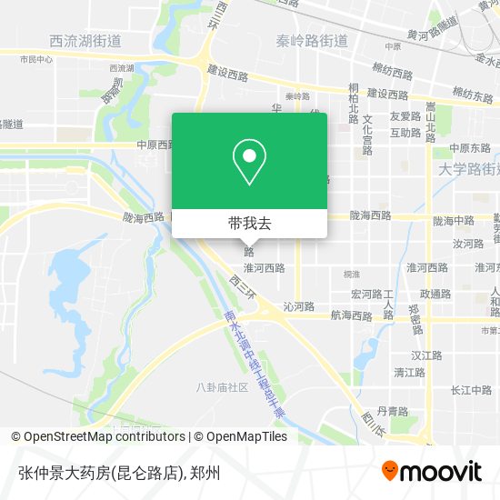 张仲景大药房(昆仑路店)地图