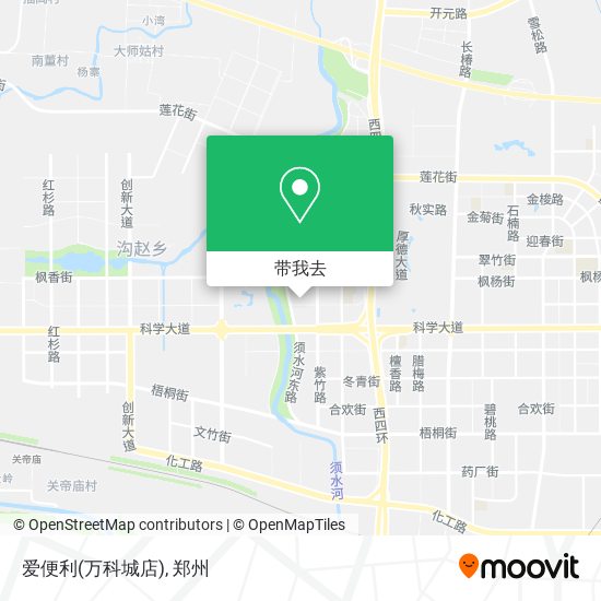 爱便利(万科城店)地图