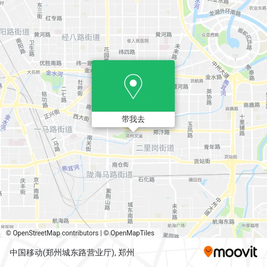 中国移动(郑州城东路营业厅)地图
