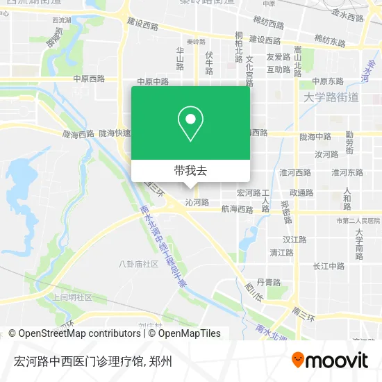 宏河路中西医门诊理疗馆地图