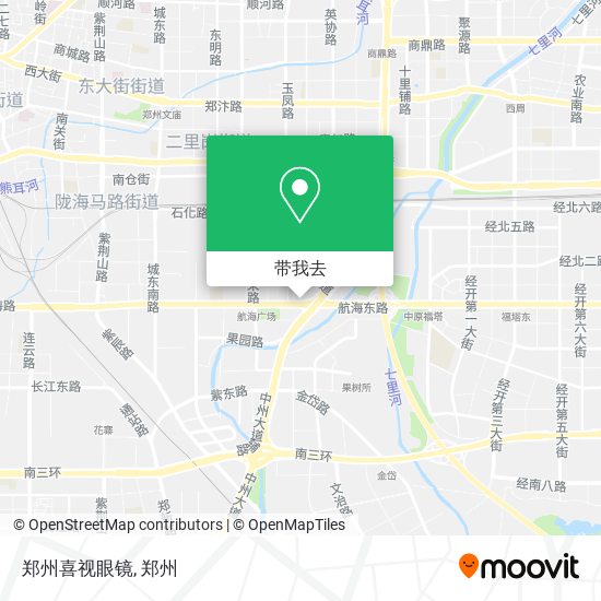 郑州喜视眼镜地图