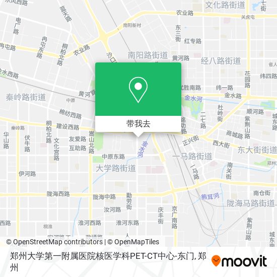 郑州大学第一附属医院核医学科PET-CT中心-东门地图