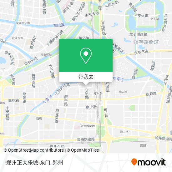 郑州正大乐城-东门地图