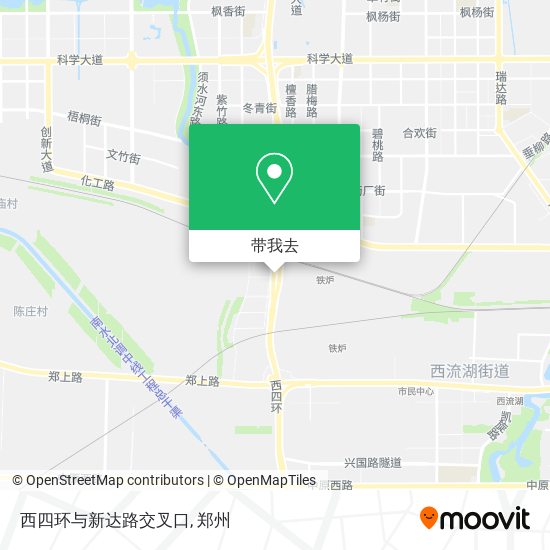 西四环与新达路交叉口地图