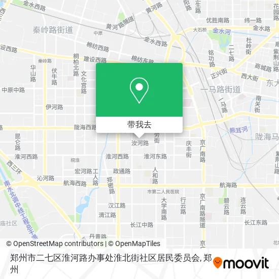 郑州市二七区淮河路办事处淮北街社区居民委员会地图