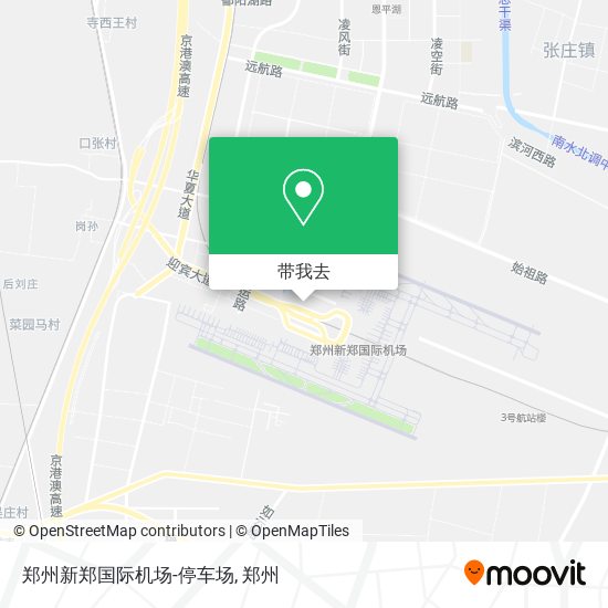 郑州新郑国际机场-停车场地图