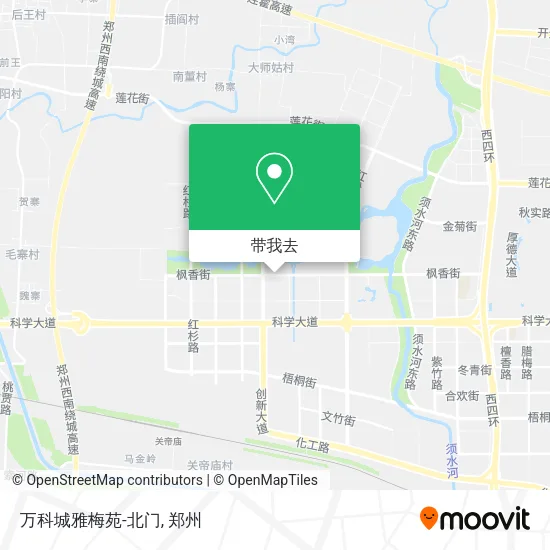 万科城雅梅苑-北门地图