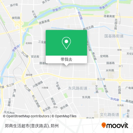 郑商生活超市(普庆路店)地图