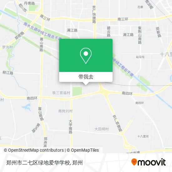 郑州市二七区绿地爱华学校地图