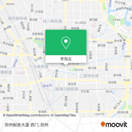 郑州邮政大厦-西门地图