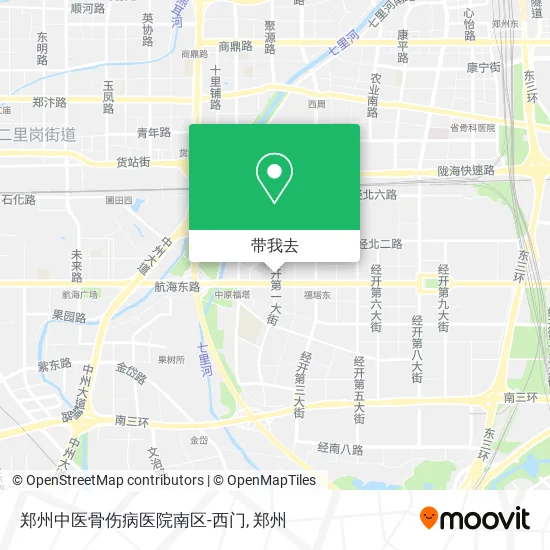 郑州中医骨伤病医院南区-西门地图