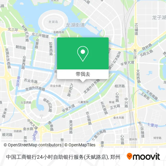 中国工商银行24小时自助银行服务(天赋路店)地图