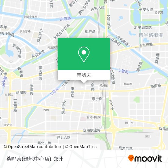 荼啡茶(绿地中心店)地图