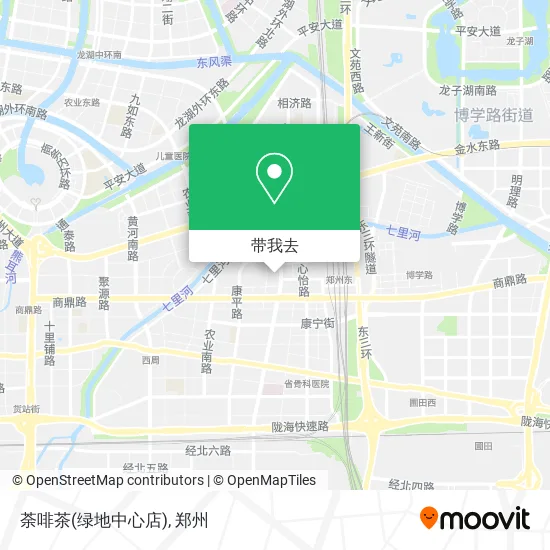 荼啡茶(绿地中心店)地图