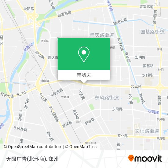 无限广告(北环店)地图