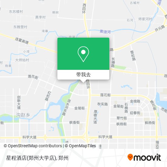 星程酒店(郑州大学店)地图