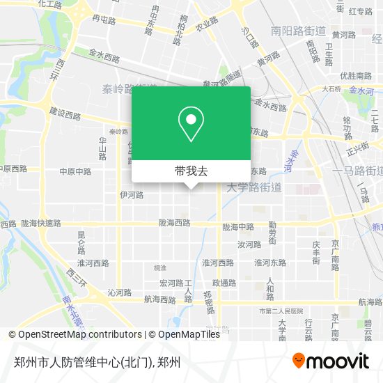 郑州市人防管维中心(北门)地图