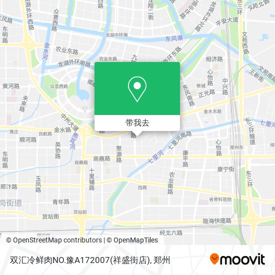双汇冷鲜肉NO.豫A172007(祥盛街店)地图