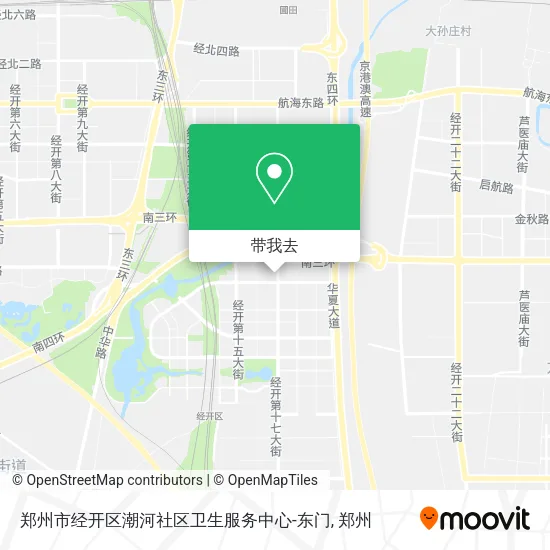 郑州市经开区潮河社区卫生服务中心-东门地图