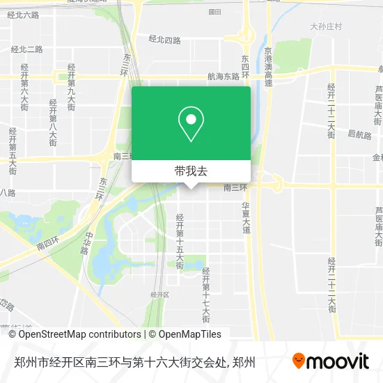 郑州市经开区南三环与第十六大街交会处地图