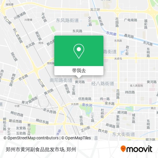 郑州市黄河副食品批发市场地图