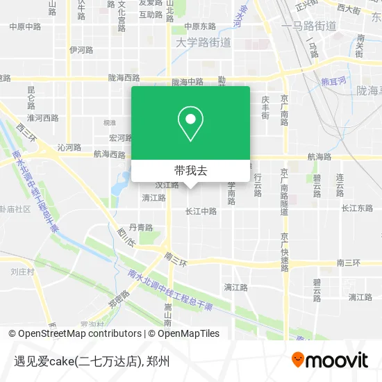 遇见爱cake(二七万达店)地图