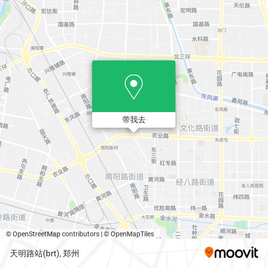 天明路站(brt)地图