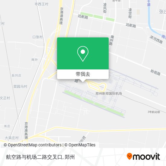 航空路与机场二路交叉口地图