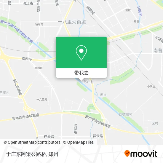 于庄东跨渠公路桥地图