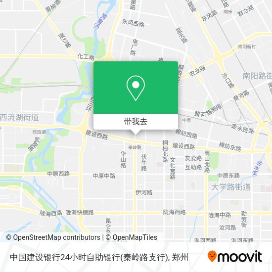 中国建设银行24小时自助银行(秦岭路支行)地图