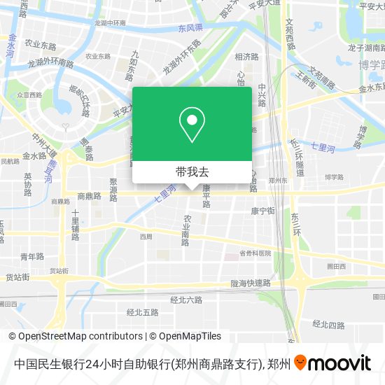中国民生银行24小时自助银行(郑州商鼎路支行)地图