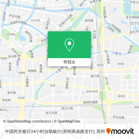 中国民生银行24小时自助银行(郑州商鼎路支行)地图