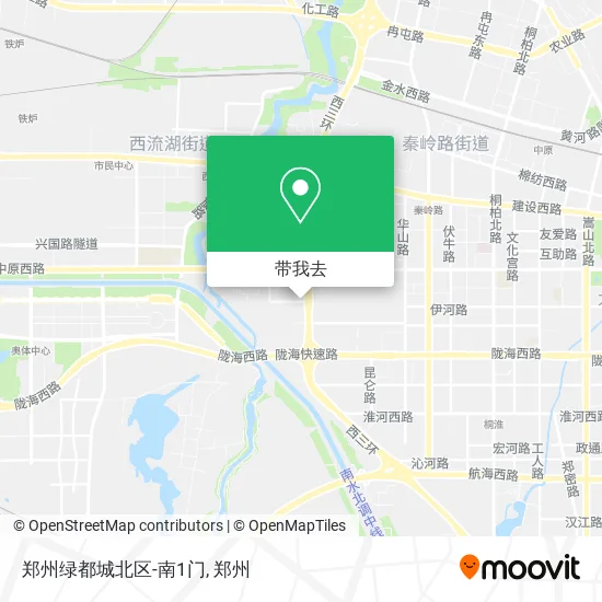 郑州绿都城北区-南1门地图
