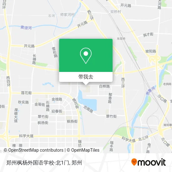 郑州枫杨外国语学校-北1门地图