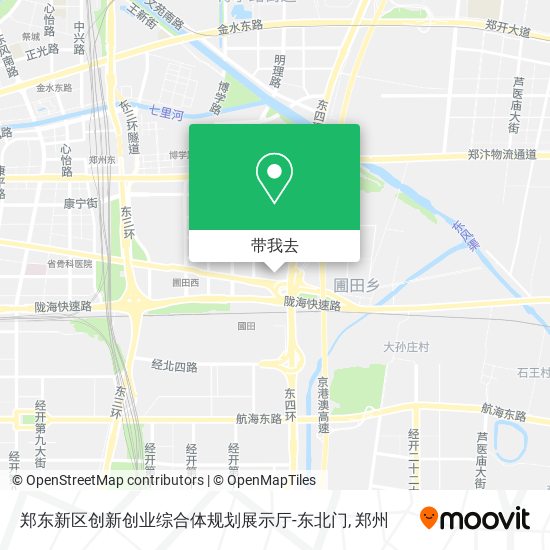 郑东新区创新创业综合体规划展示厅-东北门地图