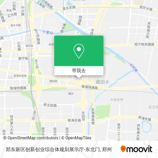 郑东新区创新创业综合体规划展示厅-东北门地图
