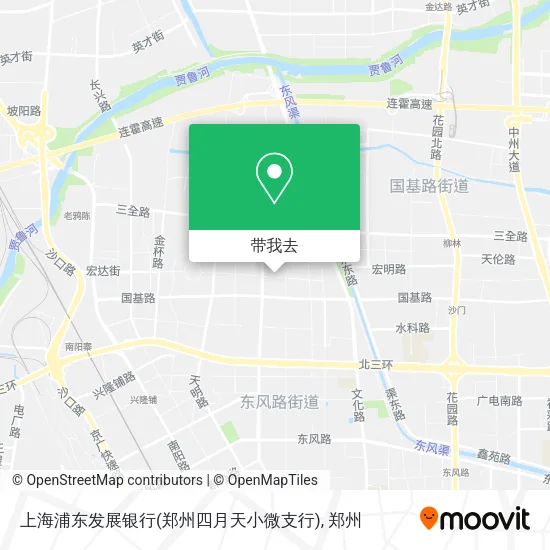 上海浦东发展银行(郑州四月天小微支行)地图