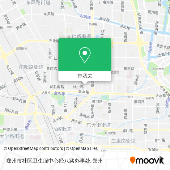 郑州市社区卫生服中心经八路办事处地图