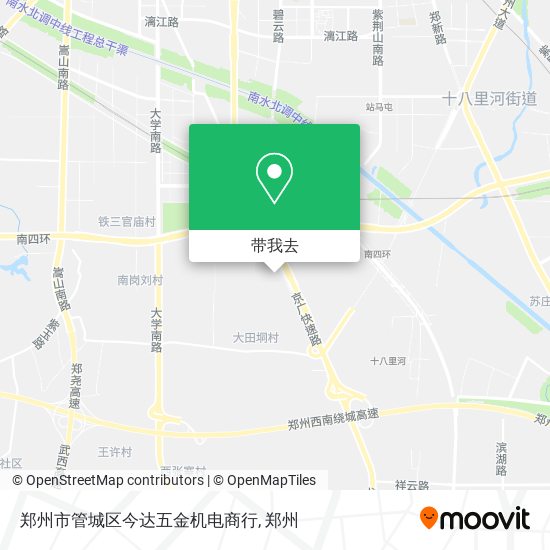 郑州市管城区今达五金机电商行地图