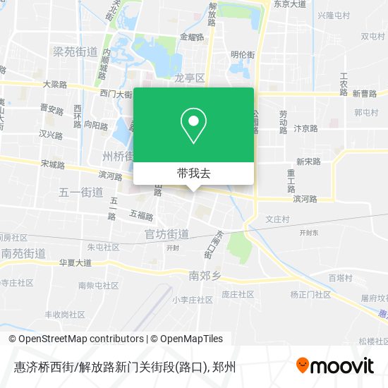 惠济桥西街/解放路新门关街段(路口)地图