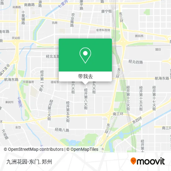 九洲花园-东门地图