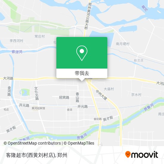 客隆超市(西黄刘村店)地图