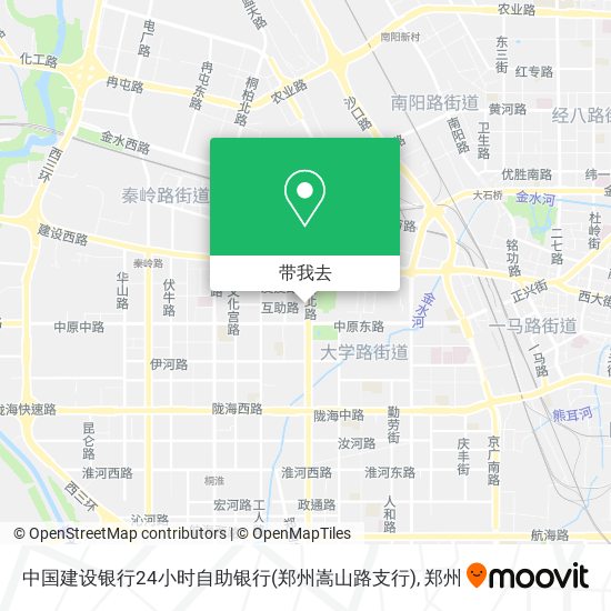 中国建设银行24小时自助银行(郑州嵩山路支行)地图