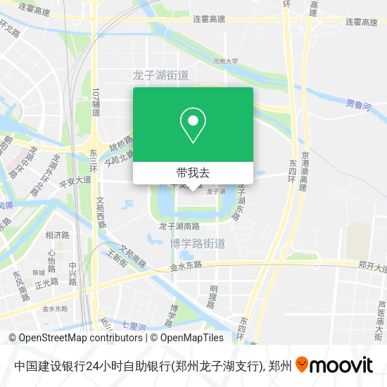 中国建设银行24小时自助银行(郑州龙子湖支行)地图