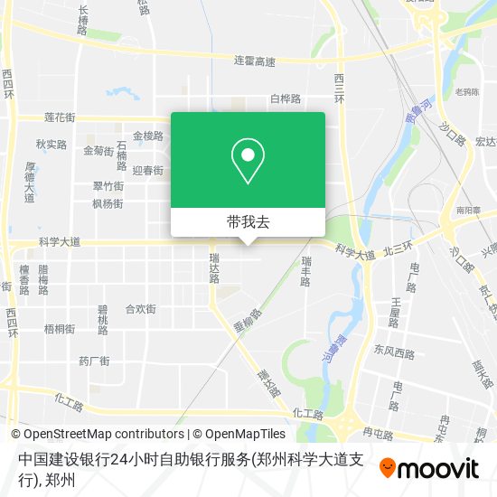 中国建设银行24小时自助银行服务(郑州科学大道支行)地图