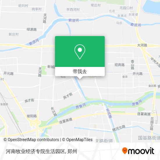 河南牧业经济专院生活园区地图