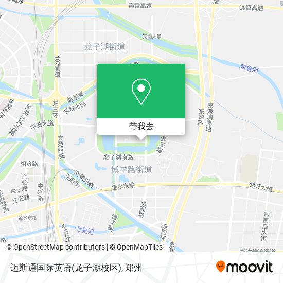 迈斯通国际英语(龙子湖校区)地图