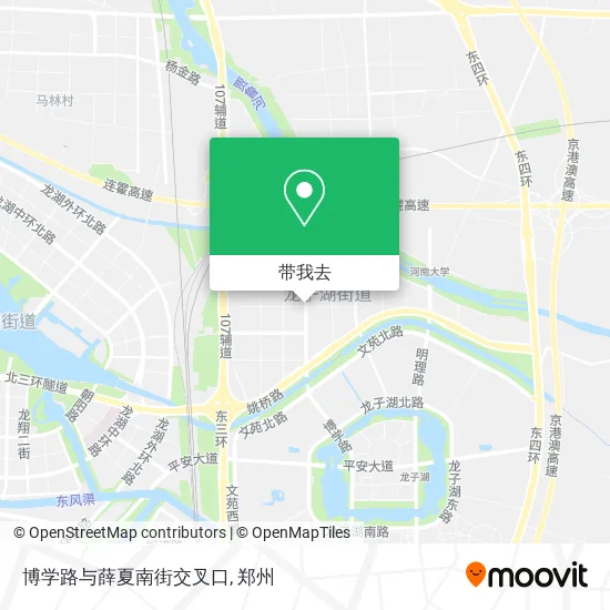 博学路与薛夏南街交叉口地图